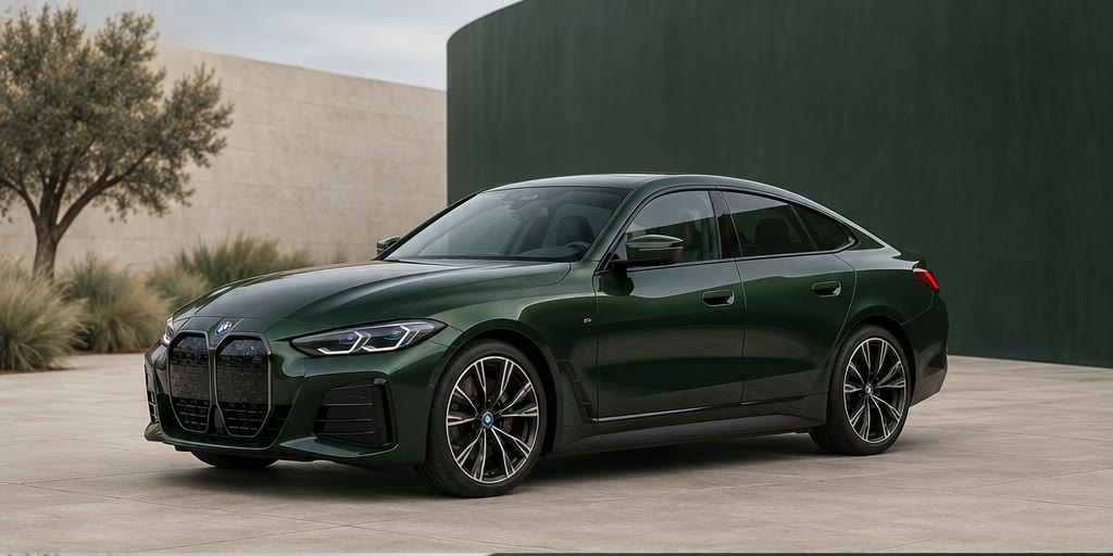 BMW i4 eDrive40, передний ракурс