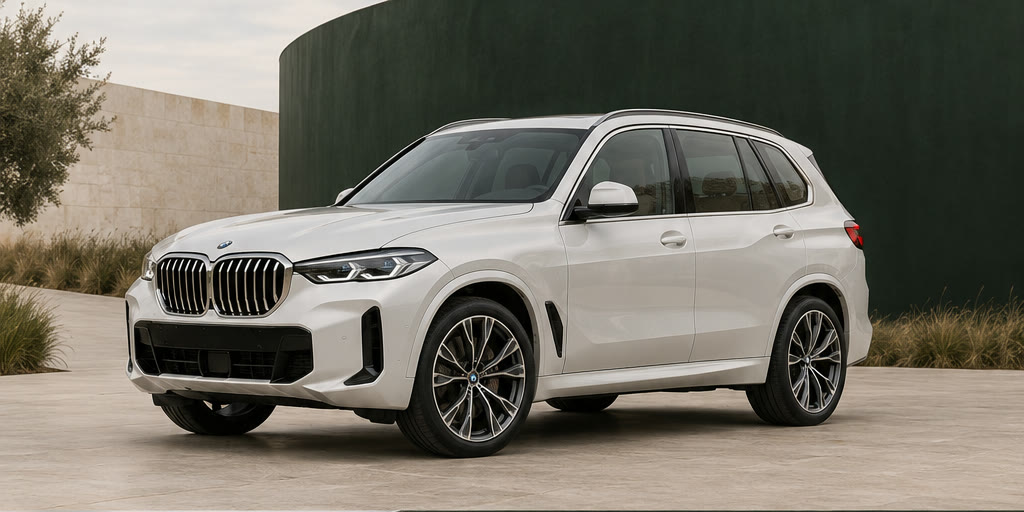 BMW X5 xDrive30Li, передний ракурс