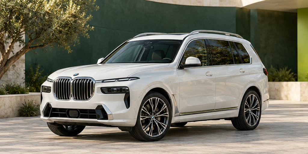 BMW X7, передний ракурс