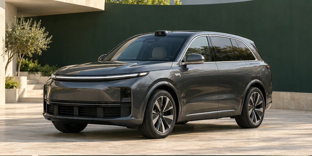 Li Auto L7 · тёмный салон, передний ракурс